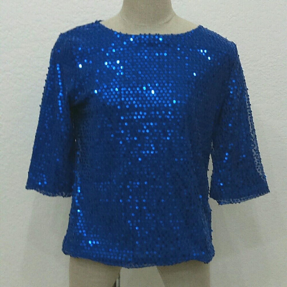 Sequined Cocktail Party Top